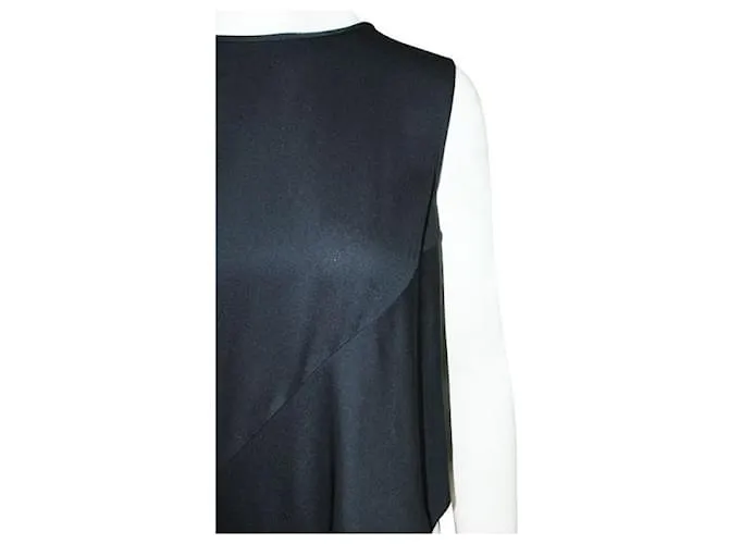 Autre Marque ZERO+MARIACORNEJO Vestido Asimétrico Azul Marino 