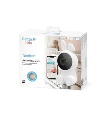 Camara ip wifi vigila bebes tambor c/3 fundas GARZA 1080p 401339G