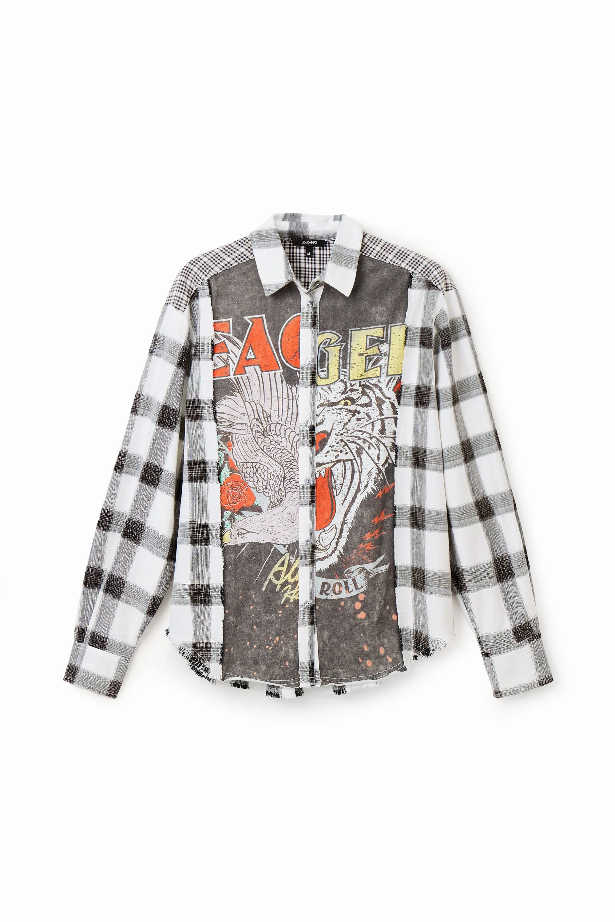 Camisa cuadros patch