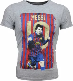 Camisetas - Messi 10 Print - Gris