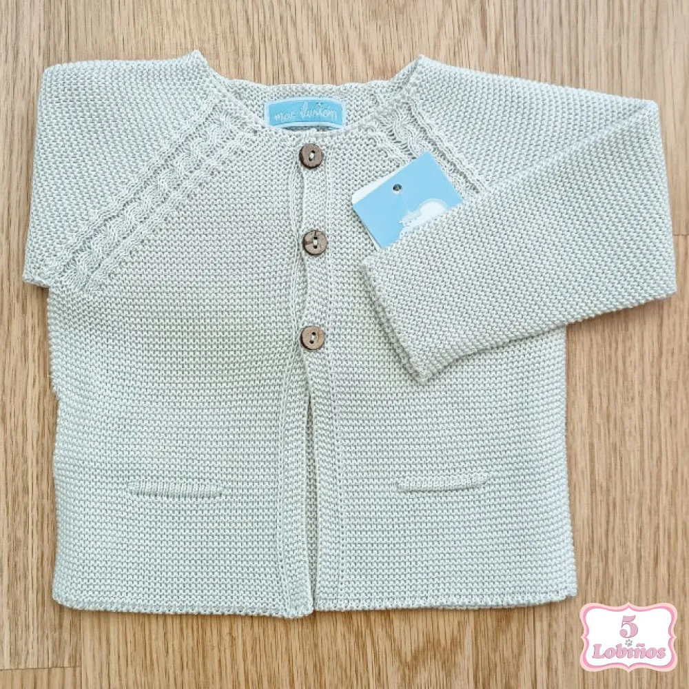 CHAQUETA LARGA BEBÉ NATURAL Mac Ilusión
