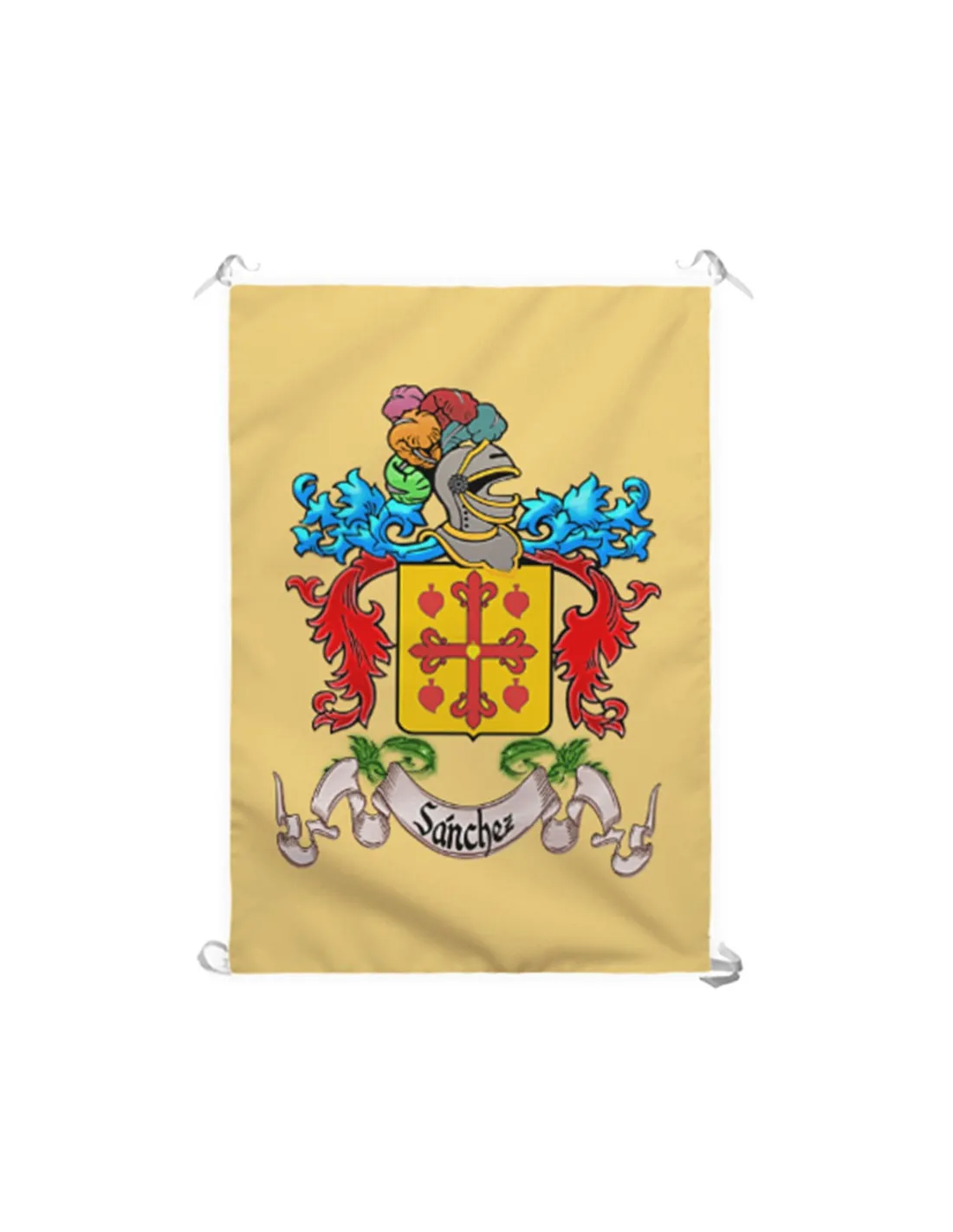 Estandarte Medieval 1 Apellido Personalizado (70x100 cms.)
