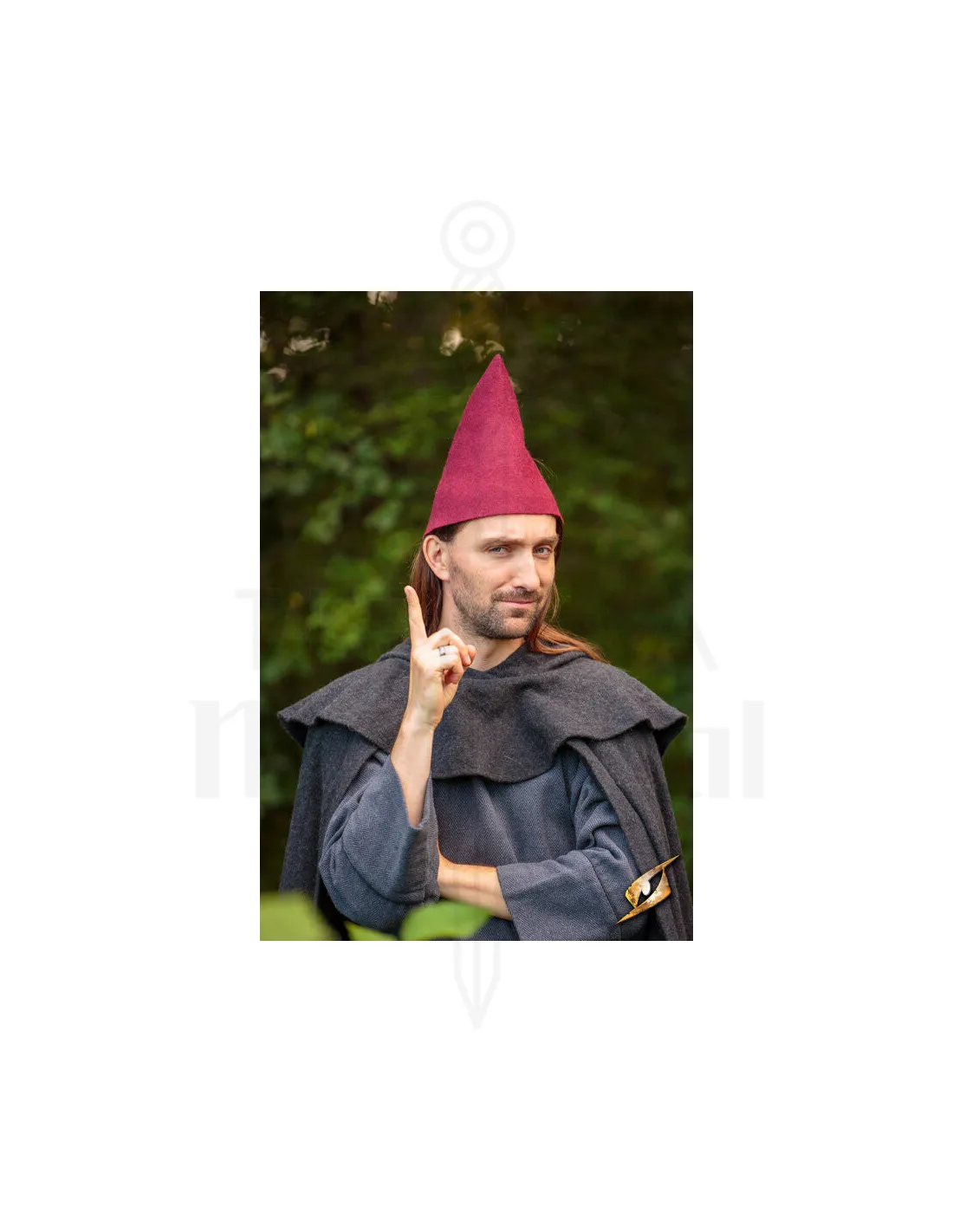 Gorro de Gnomo fantasía, lana roja
