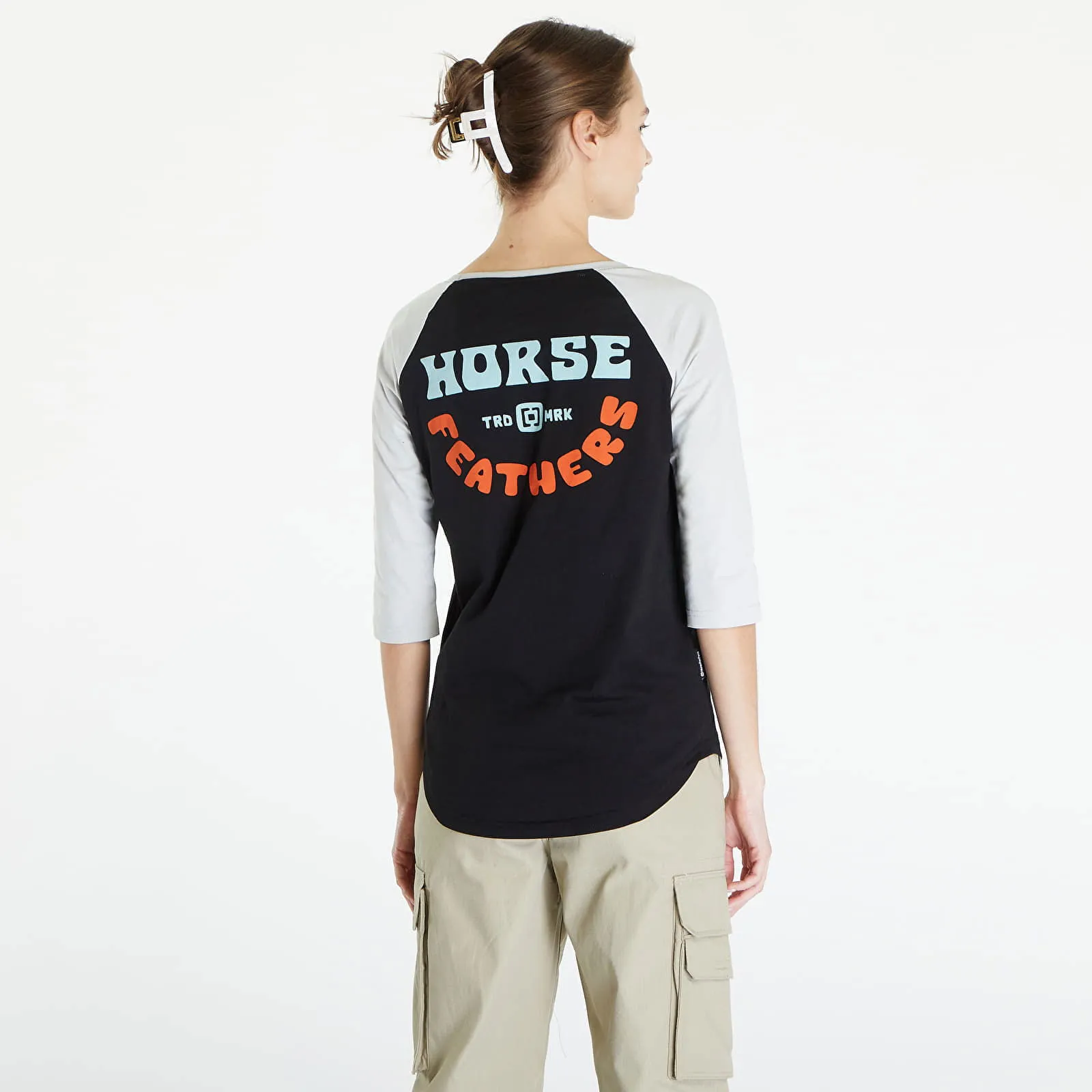 Horsefeathers Top Oly Top Black/ Cement