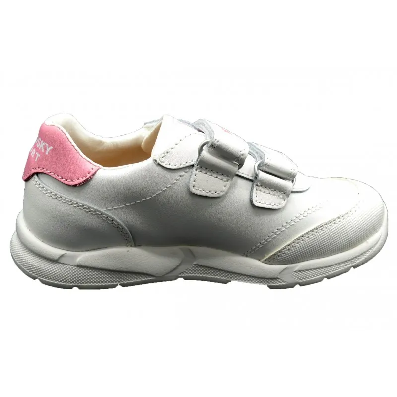 Pablosky 277907 Blanco/Rosa - Zapatilla deportiva de piel
