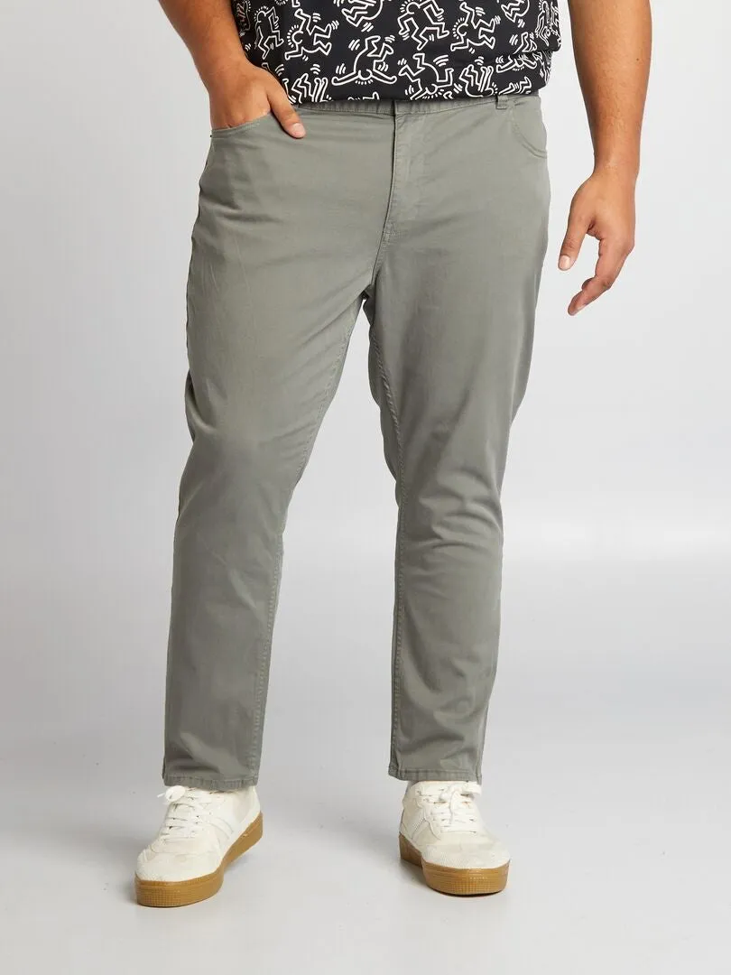 Pantalón slim L30 - VERDE