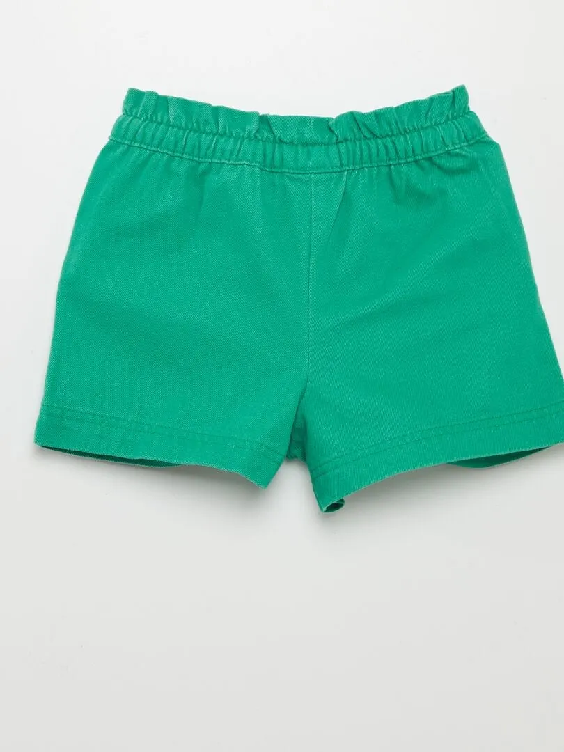 Short vaquero - VERDE