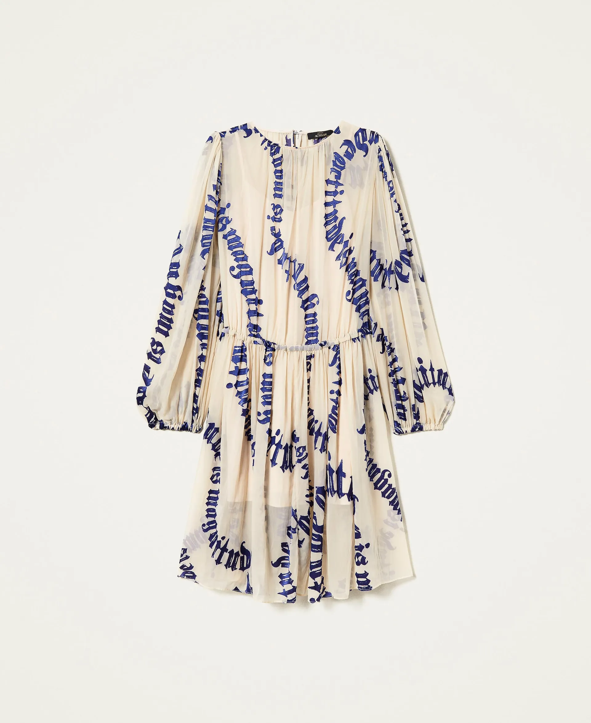 Vestido corto con estampado devoré