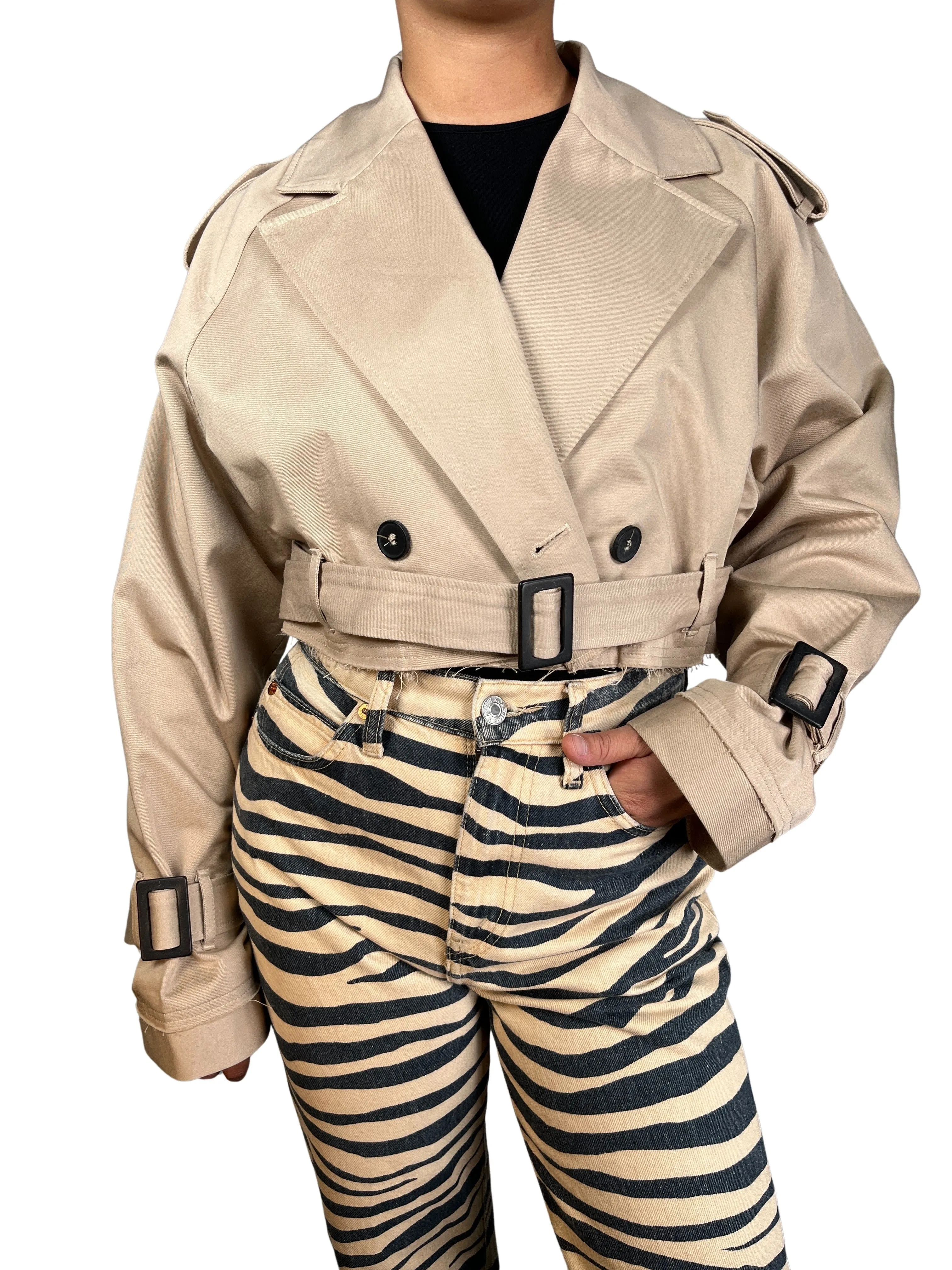 ZARA Chaqueta estilo Trench